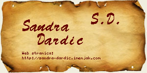Sandra Dardić vizit kartica